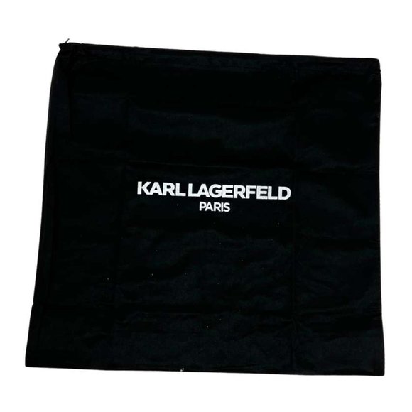 Karl Lagerfeld | Women's Lucien Satchel | Black | 10" X 6.25" - Picture 5 of 5